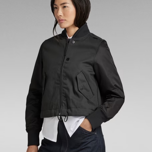 DRAWSTRING BOMBER Jacket G-Star - Picture 2 of 6